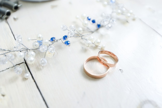 Anillos de boda hermosa