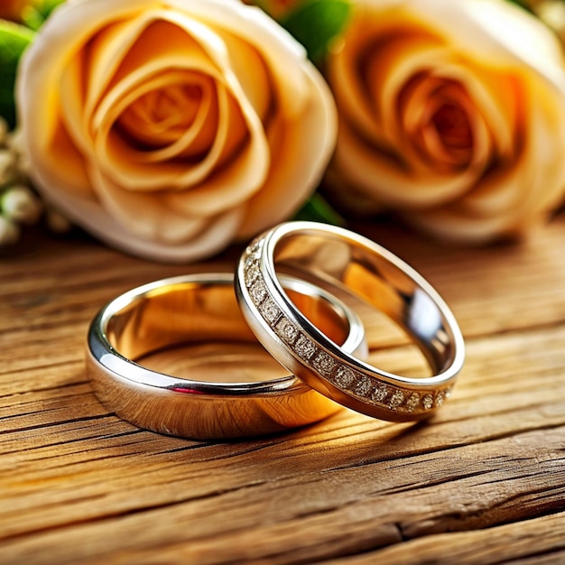 Foto los anillos de bodas