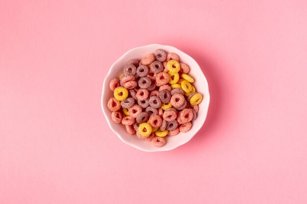 Anillos de cereales de colores