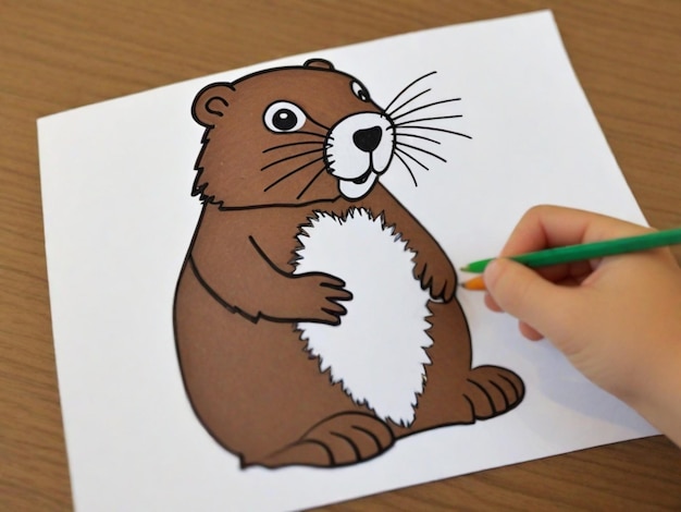 Anima a la gente a hacer sus propias predicciones sobre si la marmota verá su sombra Proporcionar materiales para crear mini figuras de marmota o dibujos para representar sus predicciones