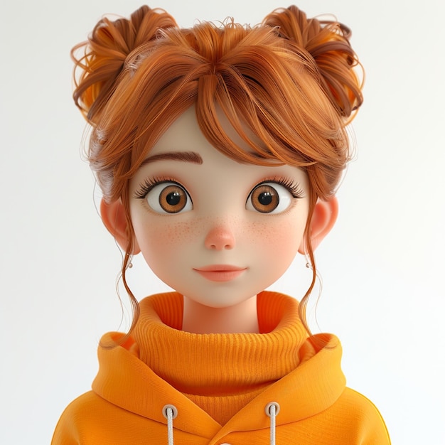 Animação 3D de personagens de desenho animado