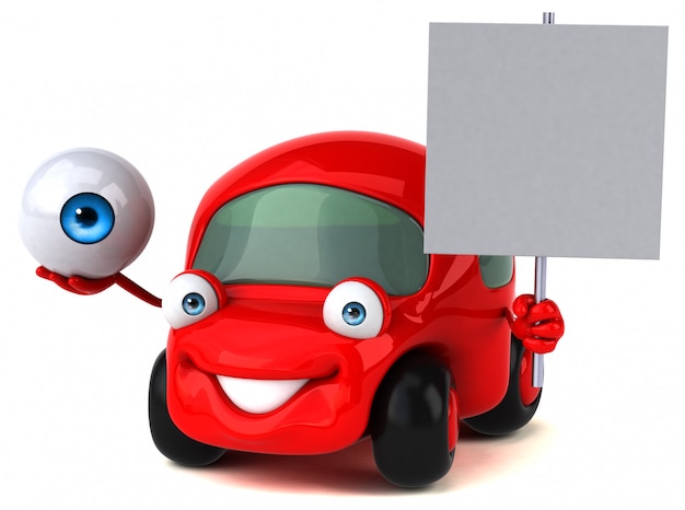 Animação de carro divertido