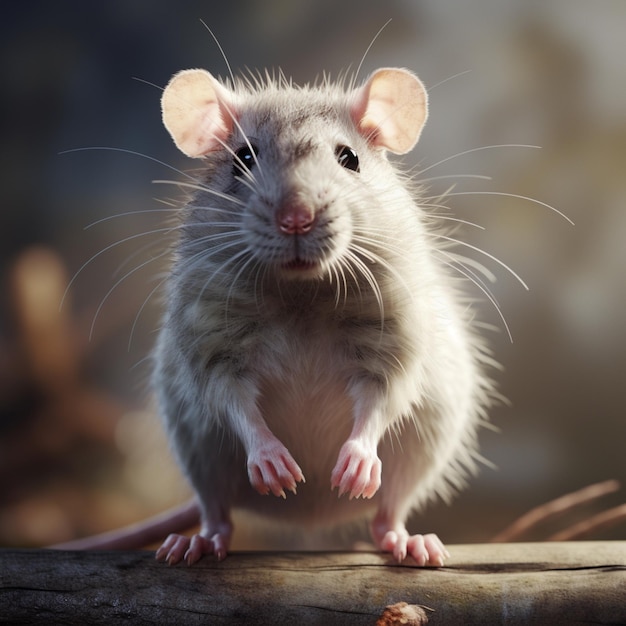 Animação de rato bonito personagem de rato animal ilustração de imagem arte gerada por IA