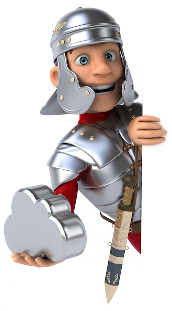 Foto animação de soldado romano