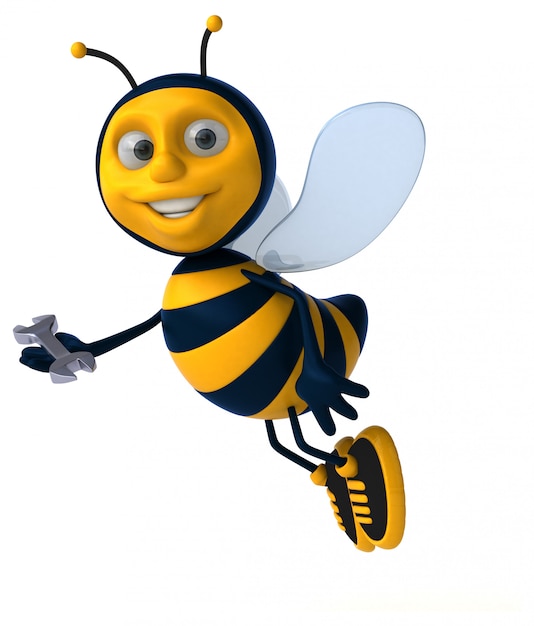 Animação divertida de abelha