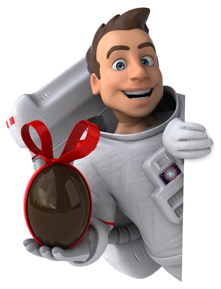 Foto animação divertida de astronauta
