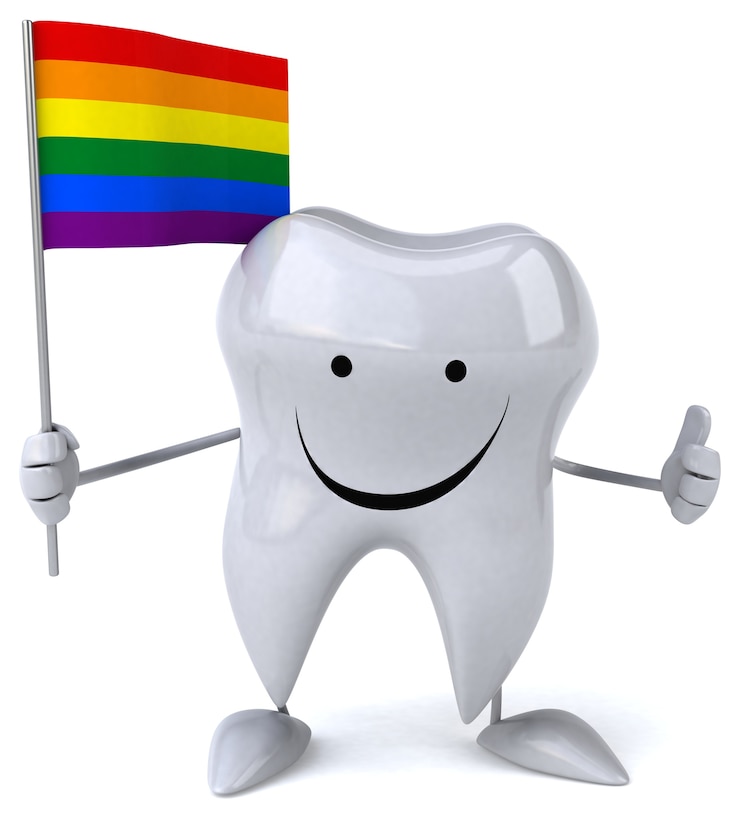 Foto animação divertida de dente