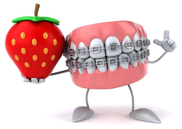 Animação divertida de dentes