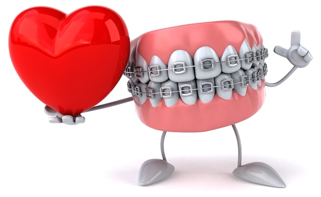 Animação divertida de dentes