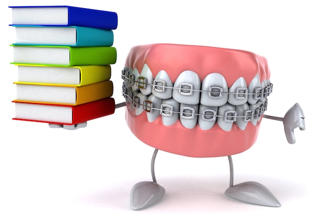 Animação divertida de dentes