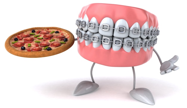 Animação divertida de dentes