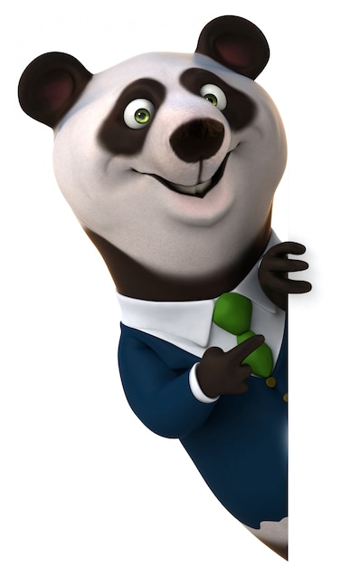 Animação divertida de panda