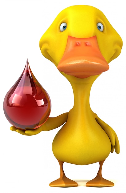 Animação divertida de pato