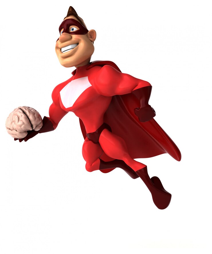 Foto animação divertida de super-heróis