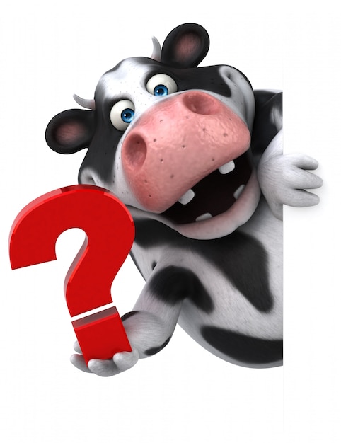 Foto animação divertida de vaca