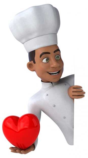 Foto animação divertida do chef