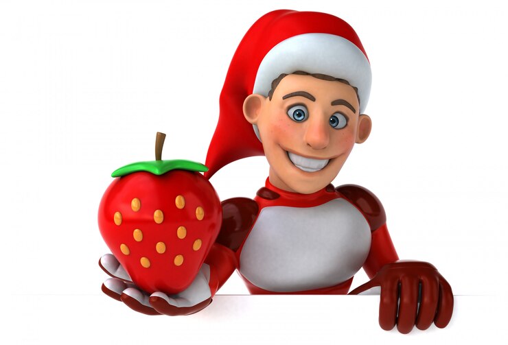 Foto animação divertida super papai noel