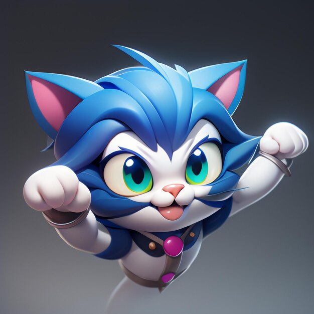 Personagens de Sonic the Hedgehog em ilustrações 3D