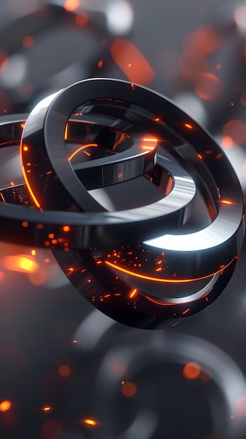 Foto animação em loop 3d futurista de inovação tecnológica e design