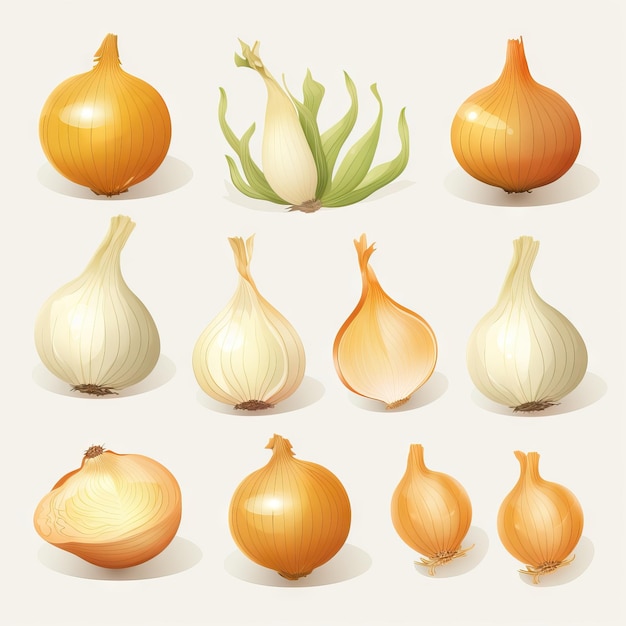 Animação minimalista de Onion Set AI gerada