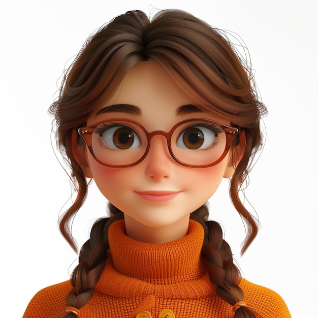 Foto animación en 3d de personajes de dibujos animados