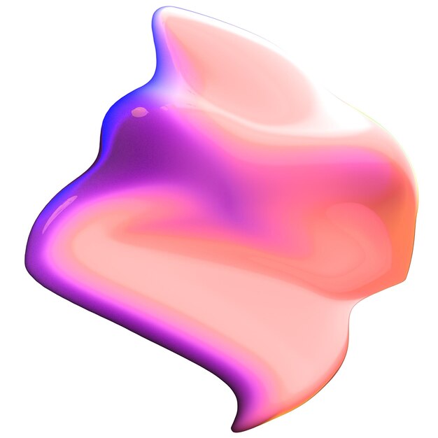 Foto animación 3d rosa púrpura de una forma líquida suave abstracta formas abstractas de degradado 3d