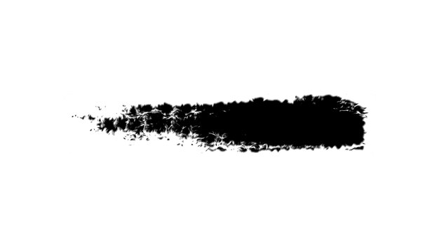 Foto animación abstracta de salpicaduras de pintura negra sobre fondo blanco animación de pinceladas grunge
