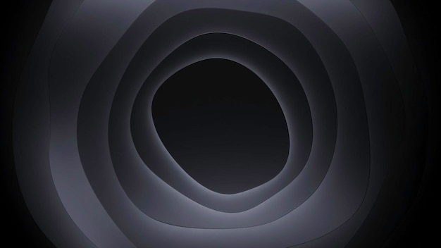 Animación con capas de agujero móviles diseño de túnel abstracto con capas móviles de túnel de profundidad con