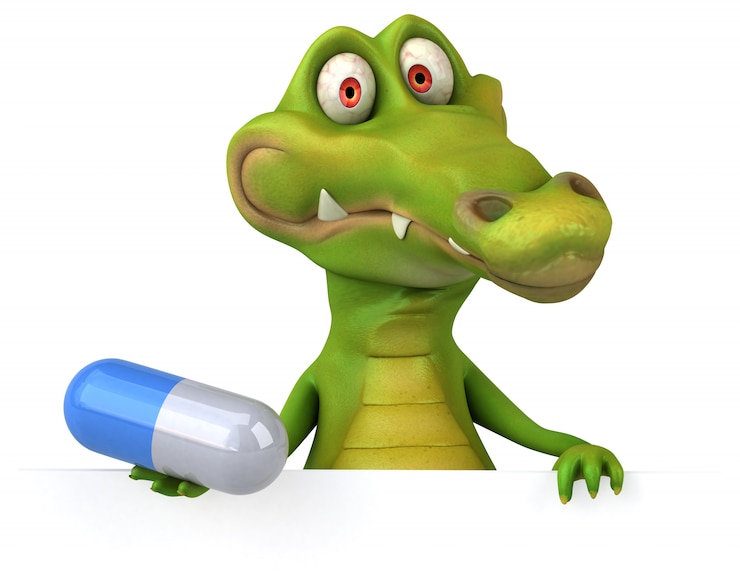 Foto animación de cocodrilo