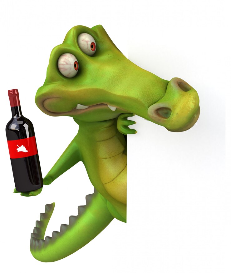 Foto animación de cocodrilo