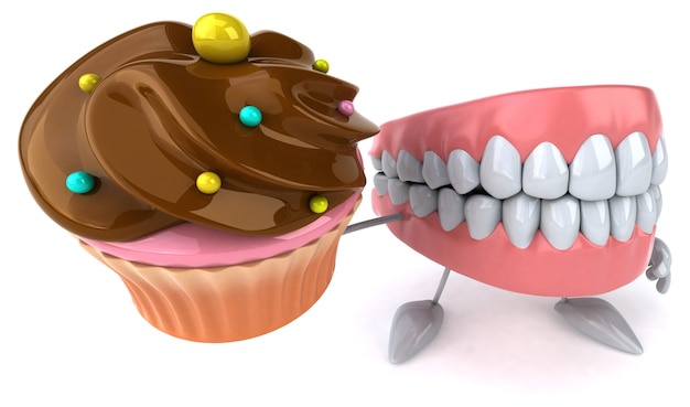 Foto animación divertida de dientes