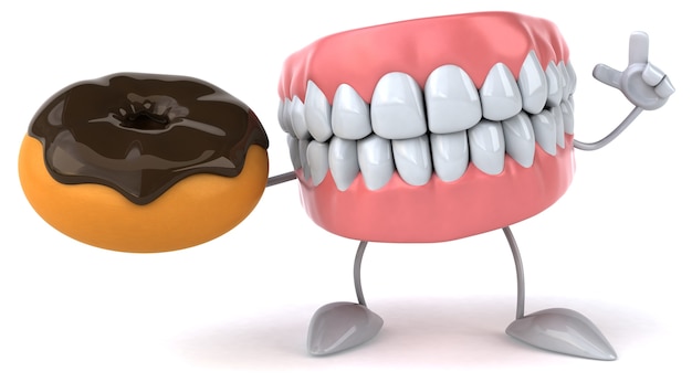 Foto animación divertida de dientes