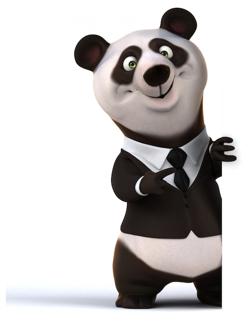 Animación divertida de panda