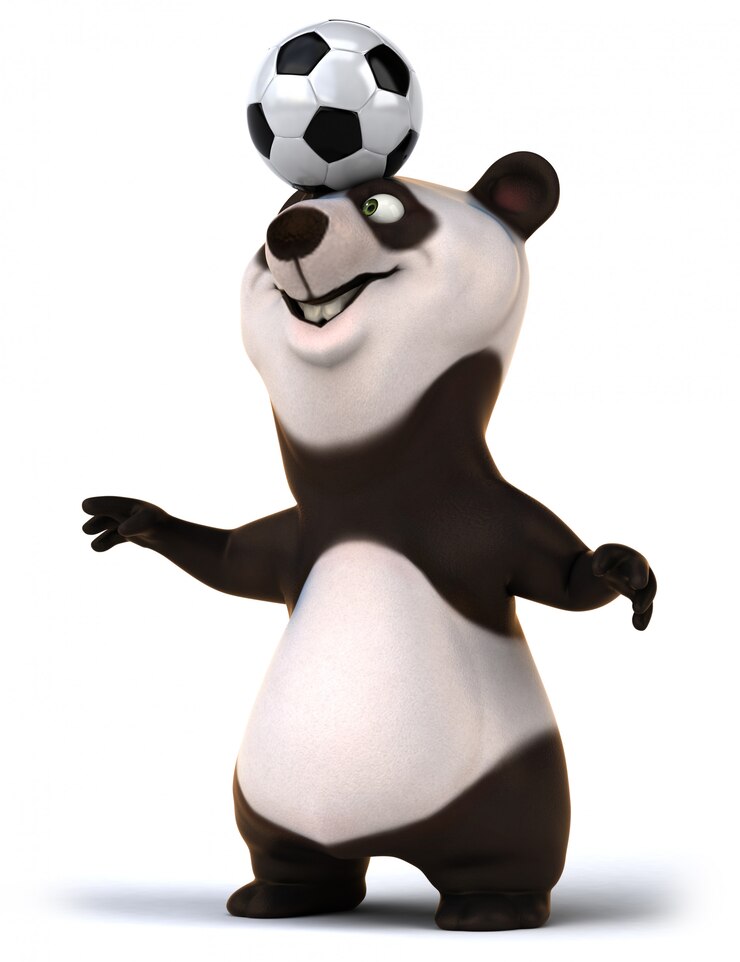 Foto animación divertida de panda