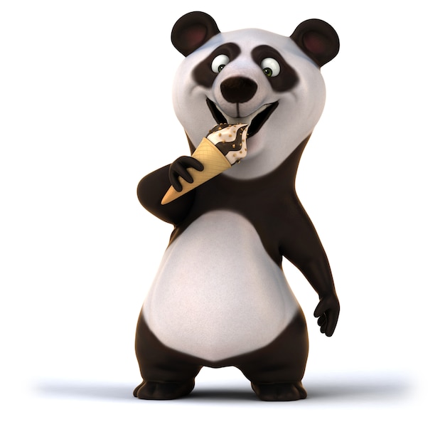Animación divertida de panda