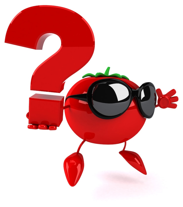 Foto animación divertida de tomate