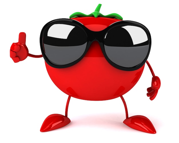 Animación divertida de tomate