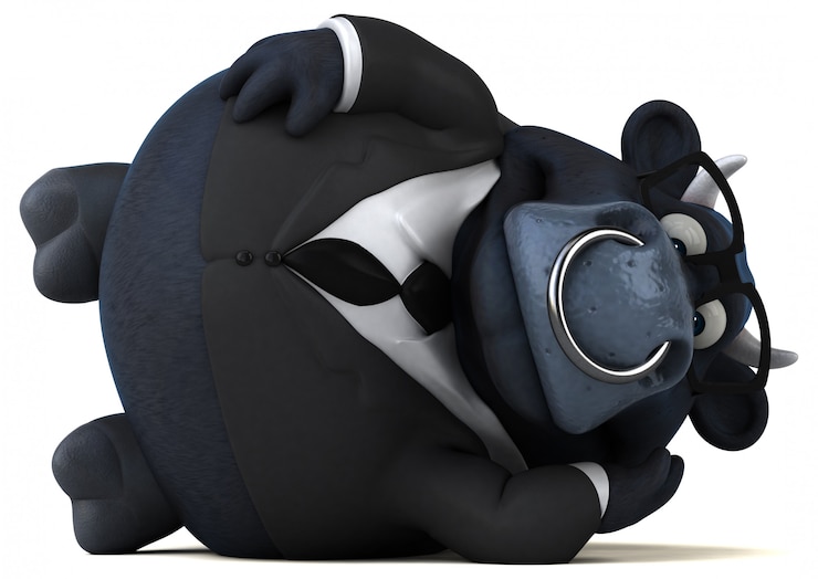 Foto animación divertida del toro