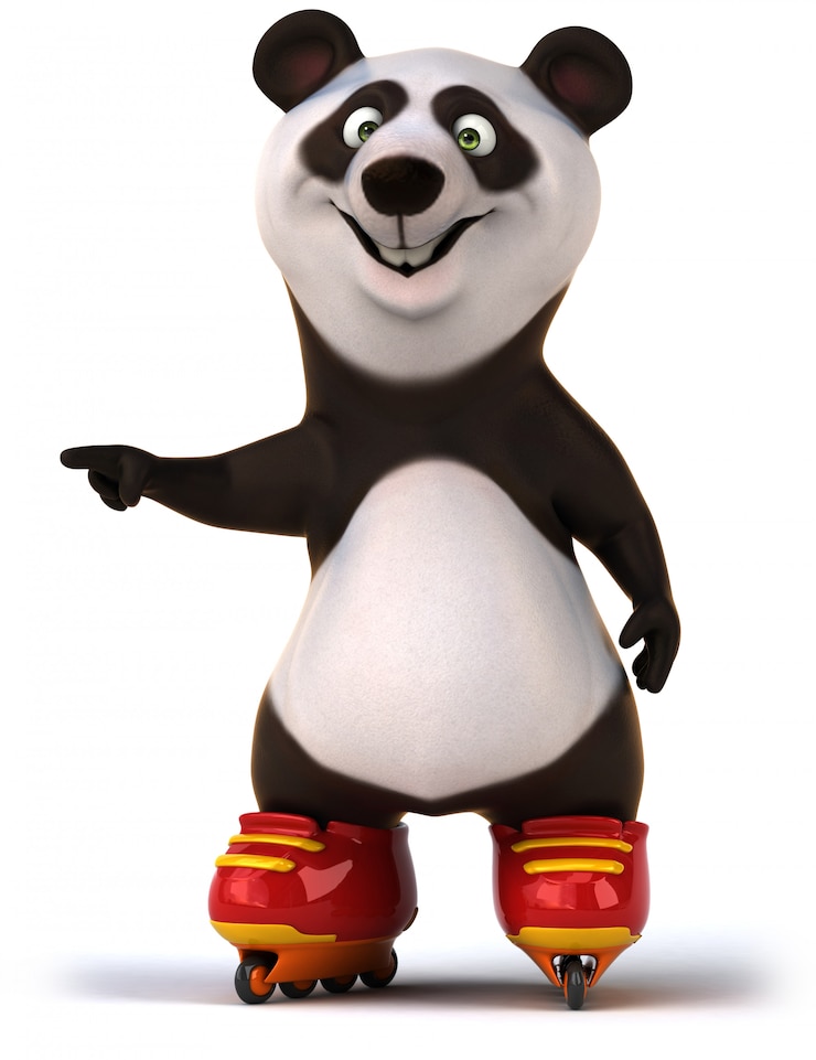 Foto animación panda