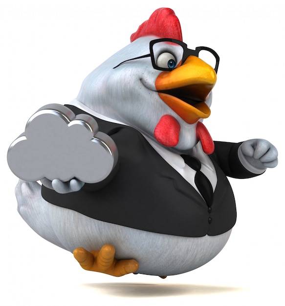 Animación de pollo divertida