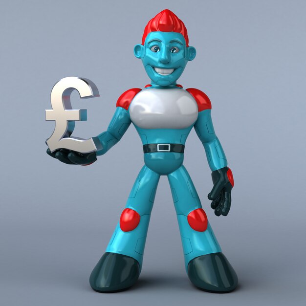 Animación robot rojo