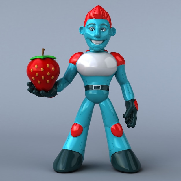 Animación robot rojo