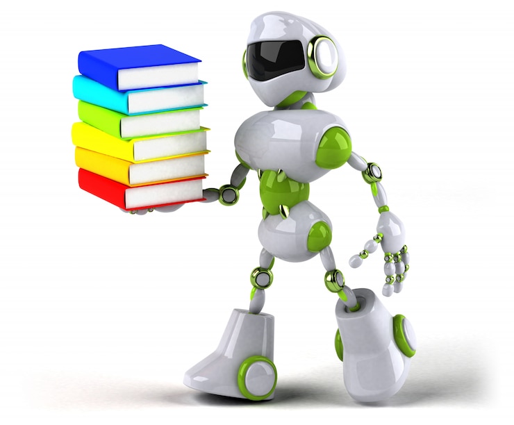 Foto animación robot verde