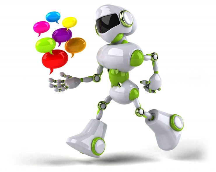 Foto animación robot verde