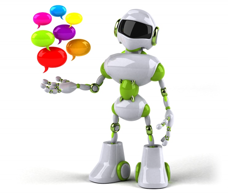 Foto animación robot verde
