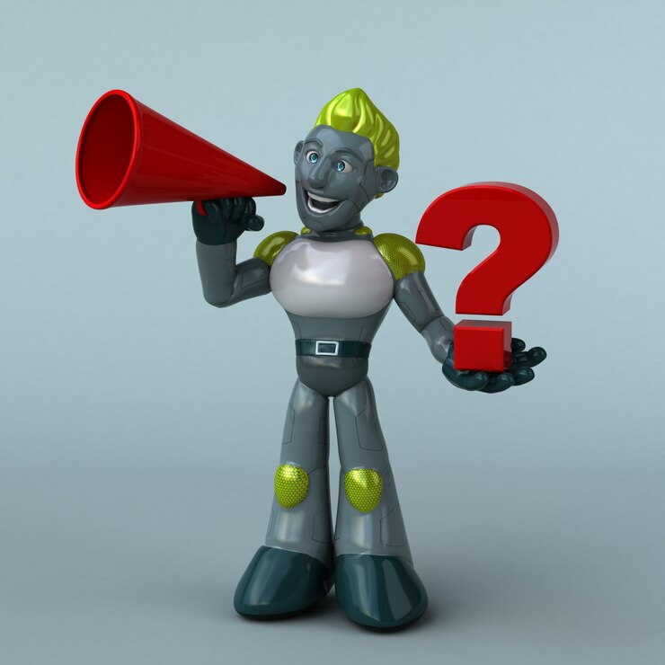 Foto animación del robot verde