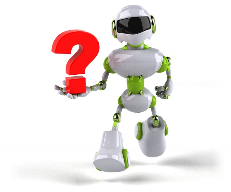 Foto animación robot verde