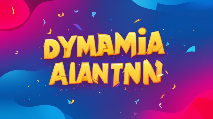 Foto animación de texto dinámica y colorida para publicaciones en redes sociales