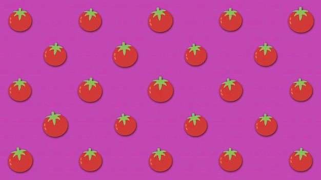 Animación de vegetales en un fondo de color animación de vegetales de color de fondo de fondo