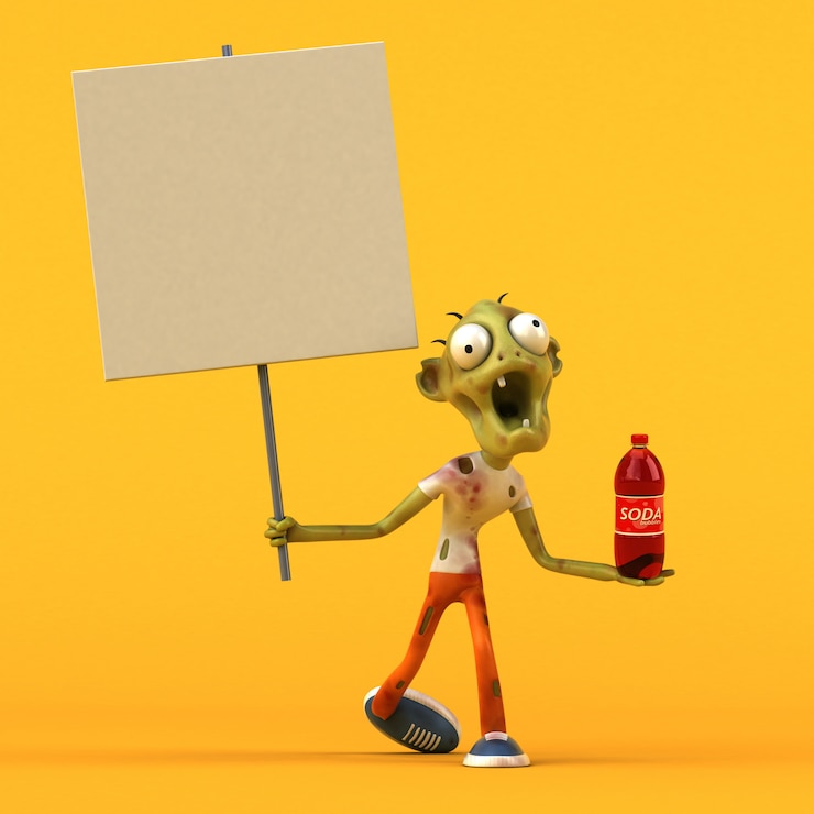 Foto animación zombie divertida
